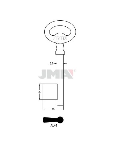 LLAVE JMA GORJA AD 1