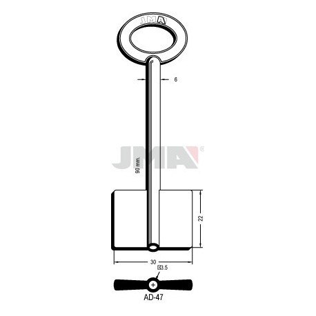 LLAVE JMA GORJA AD 47