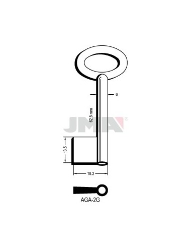 LLAVE JMA GORJA AGA 2G