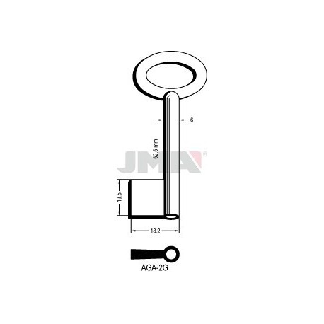 LLAVE JMA GORJA AGA 2G