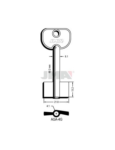 LLAVE JMA GORJA AGA 4G