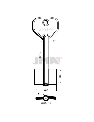 LLAVE JMA GORJA AGA 7G