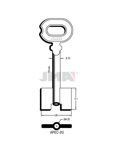 LLAVE JMA GORJA APEC 2G