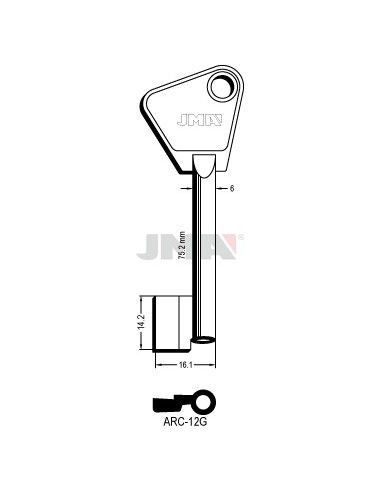 LLAVE JMA GORJA ARC 12G