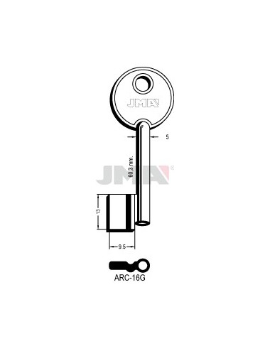 LLAVE JMA GORJA ARC 16G