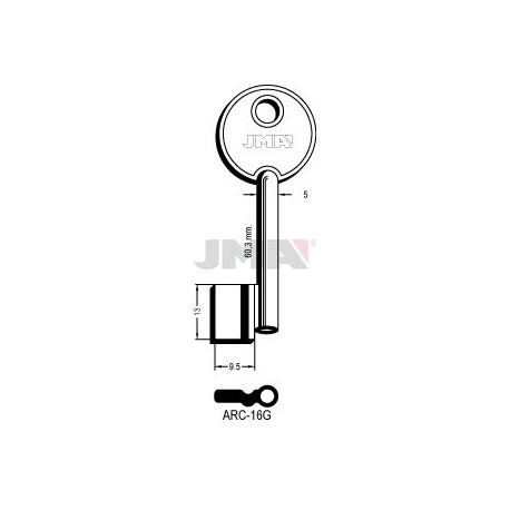 LLAVE JMA GORJA ARC 16G