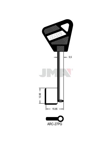 LLAVE JMA GORJA ARC 27P G