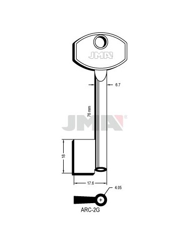 LLAVE JMA GORJA ARC 2G