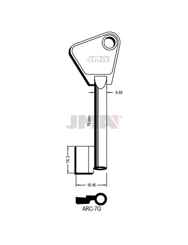 LLAVE JMA GORJA ARC 7G