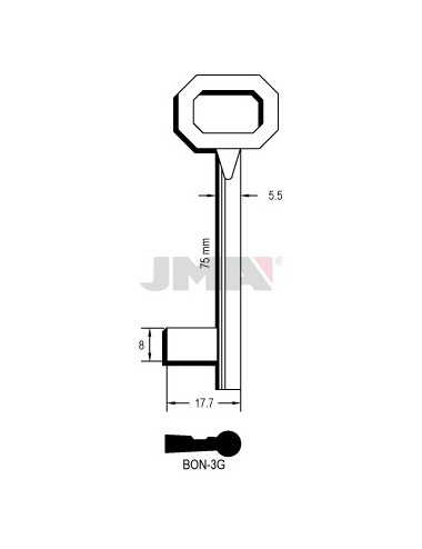 LLAVE JMA GORJA BON 3G