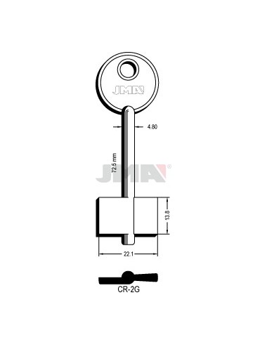 LLAVE JMA GORJA CR 2G