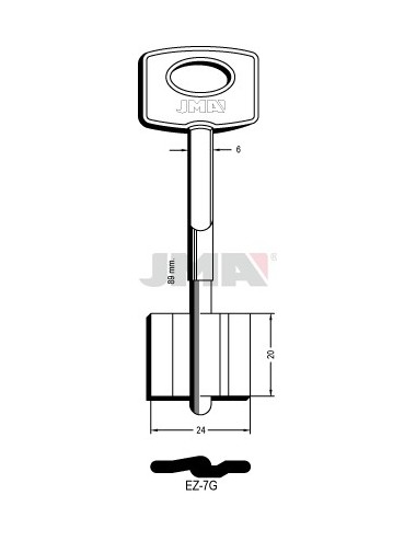 LLAVE JMA GORJA EZ 7G