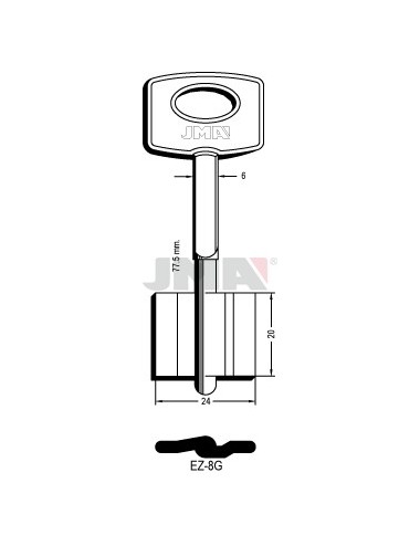 LLAVE JMA GORJA EZ 8G
