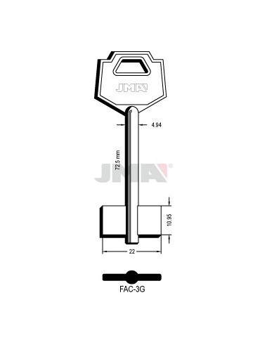 LLAVE JMA GORJA FAC 3G