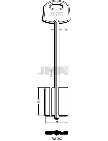 LLAVE JMA GORJA FM 20G
