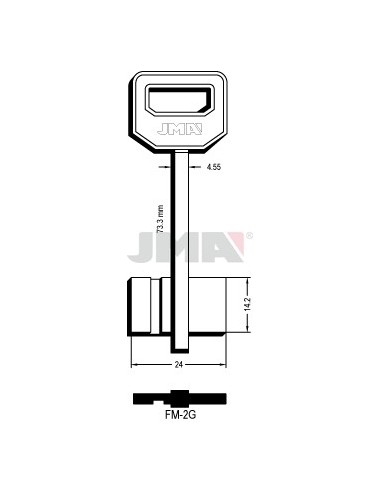 LLAVE JMA GORJA FM 2G
