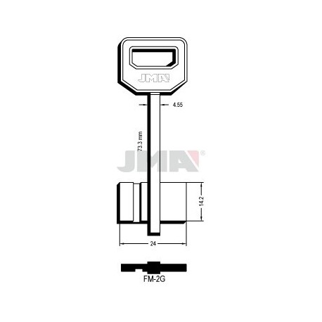 LLAVE JMA GORJA FM 2G