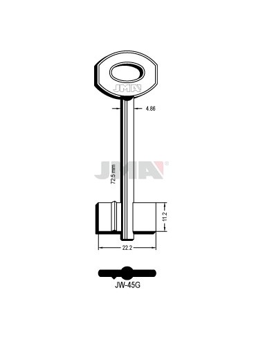 LLAVE JMA GORJA JW 45G