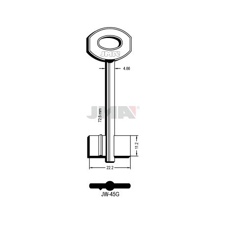 LLAVE JMA GORJA JW 45G
