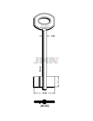 LLAVE JMA GORJA JW 50G