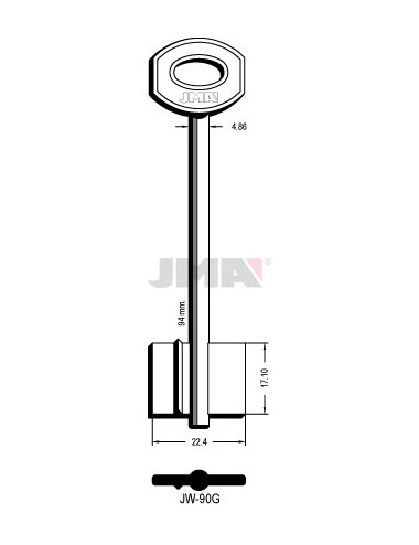 LLAVE JMA GORJA JW 90G