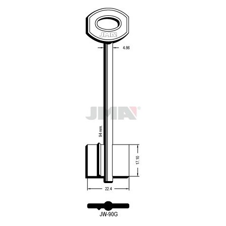 LLAVE JMA GORJA JW 90G