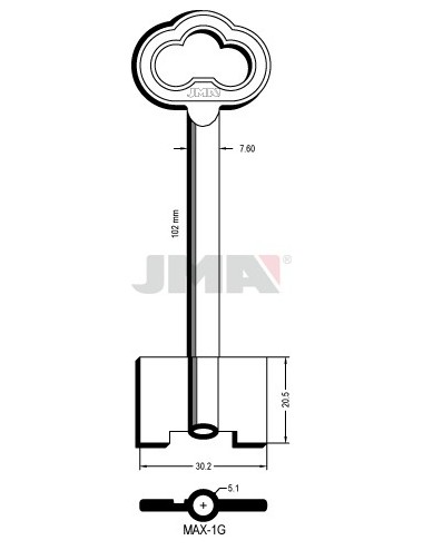 LLAVE JMA GORJA MAX 1G