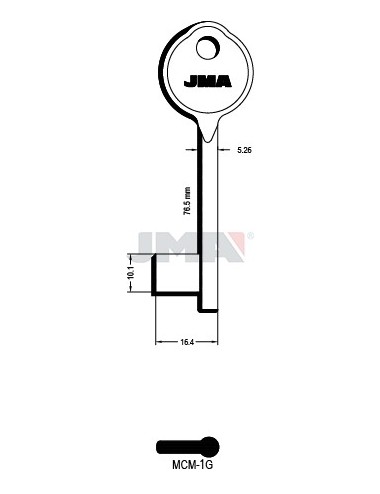 LLAVE JMA GORJA MCM 1G