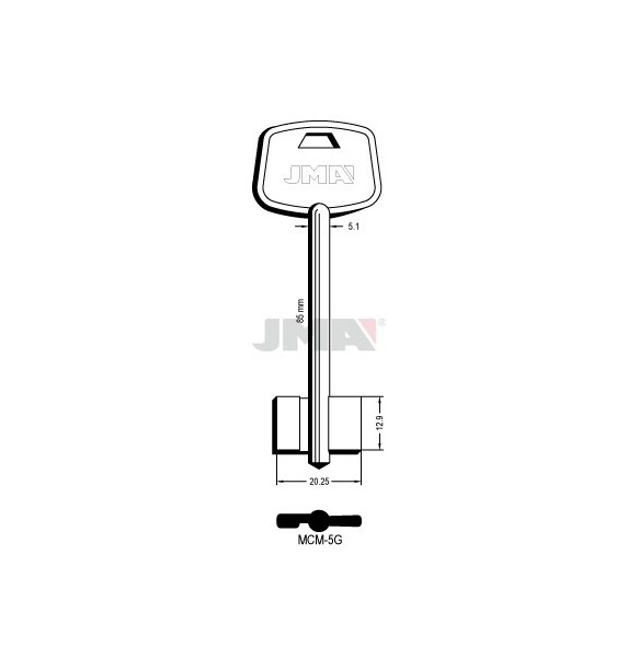 LLAVE JMA GORJA MCM 5G (C )