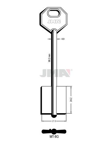 LLAVE JMA GORJA MT 8G