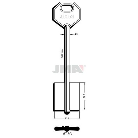 LLAVE JMA GORJA MT 8G