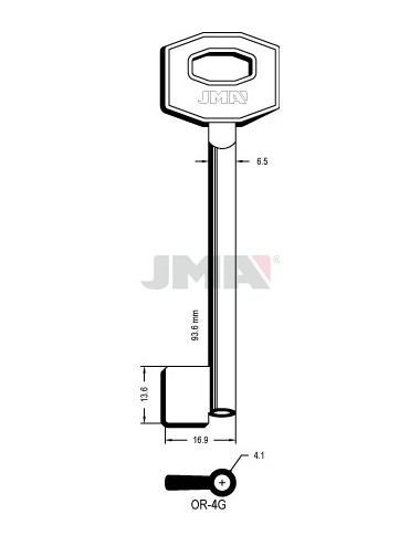 LLAVE JMA GORJA OR 4G