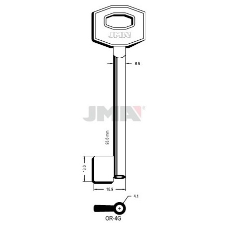 LLAVE JMA GORJA OR 4G
