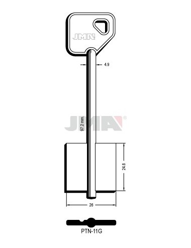 LLAVE JMA GORJA PTN 11G