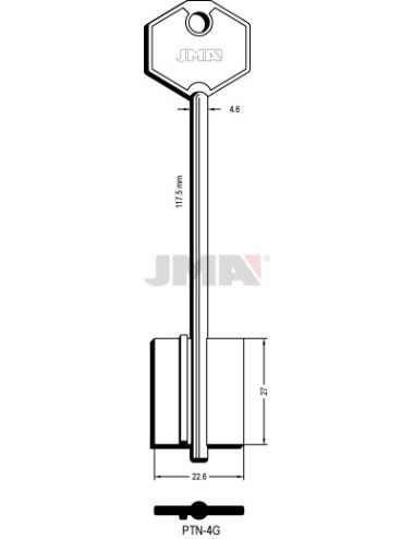 LLAVE JMA GORJA PTN 4G