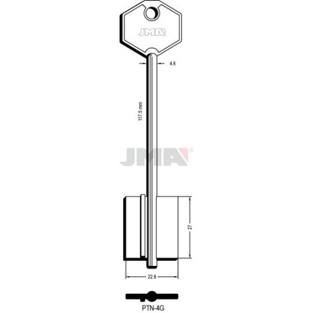 LLAVE JMA GORJA PTN 4G