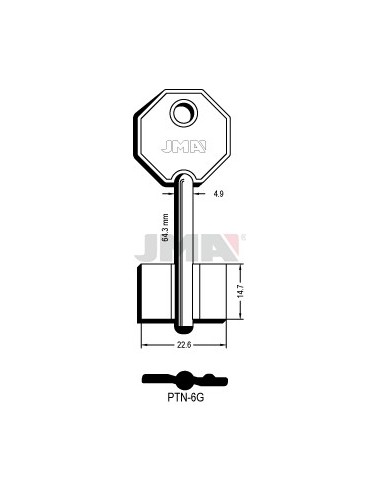 LLAVE JMA GORJA PTN 6G