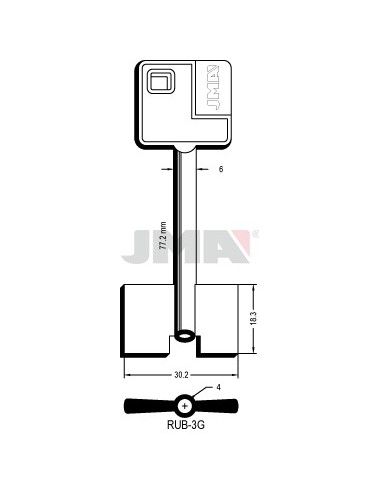 LLAVE JMA GORJA RUB 3G