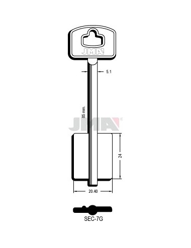 LLAVE JMA GORJA SEC 7G