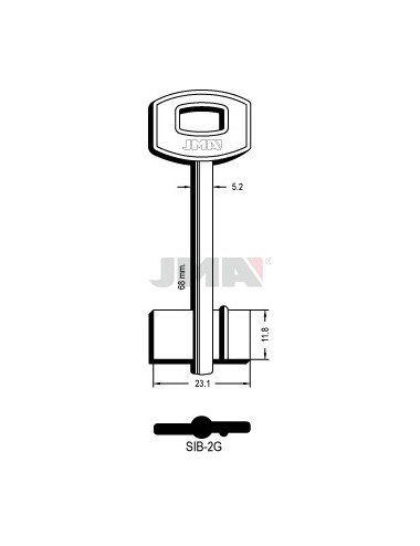 LLAVE JMA GORJA SIB 2G