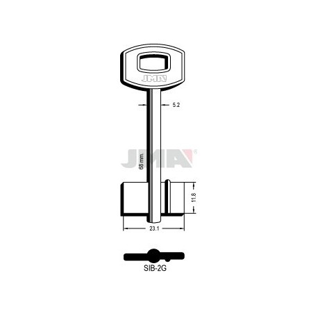LLAVE JMA GORJA SIB 2G
