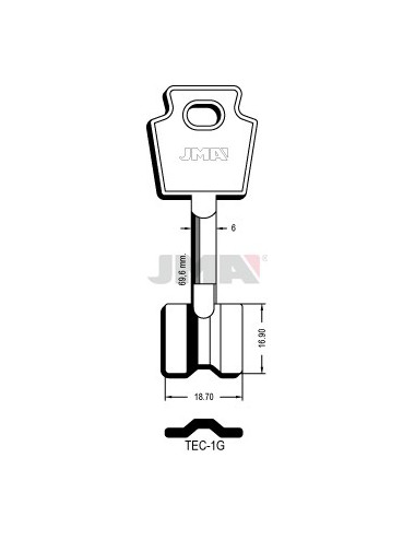 LLAVE JMA GORJA TEC 1G