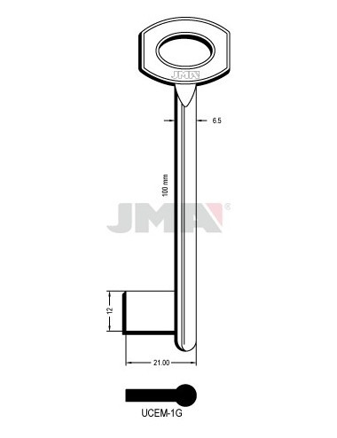 LLAVE JMA GORJA UCEM 1G