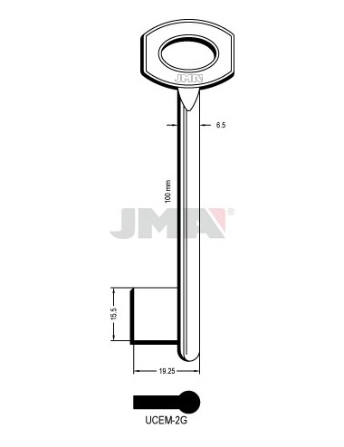 LLAVE JMA GORJA UCEM 2G