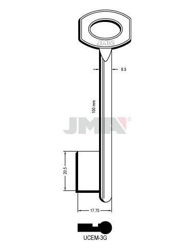 LLAVE JMA GORJA UCEM 3G
