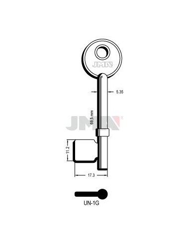 LLAVE JMA GORJA UN 1G