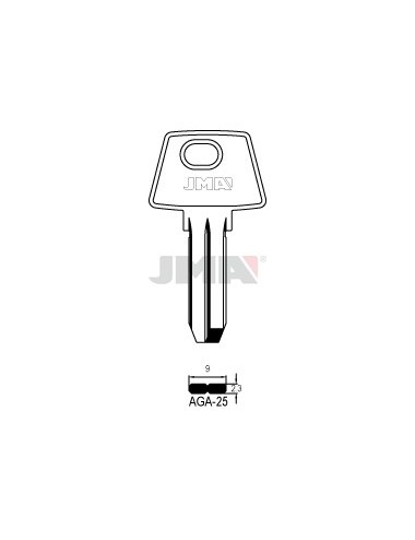 LLAVE JMA SEGUR. AGA 25 LATON