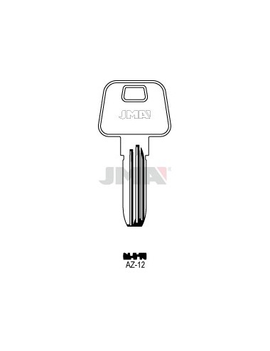LLAVE JMA SEGUR. AZ 12 ALPACA