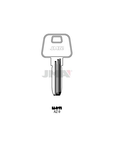 LLAVE JMA SEGUR. AZ 9 ALPACA
