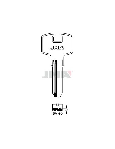 LLAVE JMA SEGUR. BAI 9D